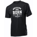Tricou personalizat "Legends are born in August", culoare negru, bumbac 100 %