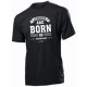 Tricou personalizat "Legends are born in February", culoare negru, bumbac 100 %